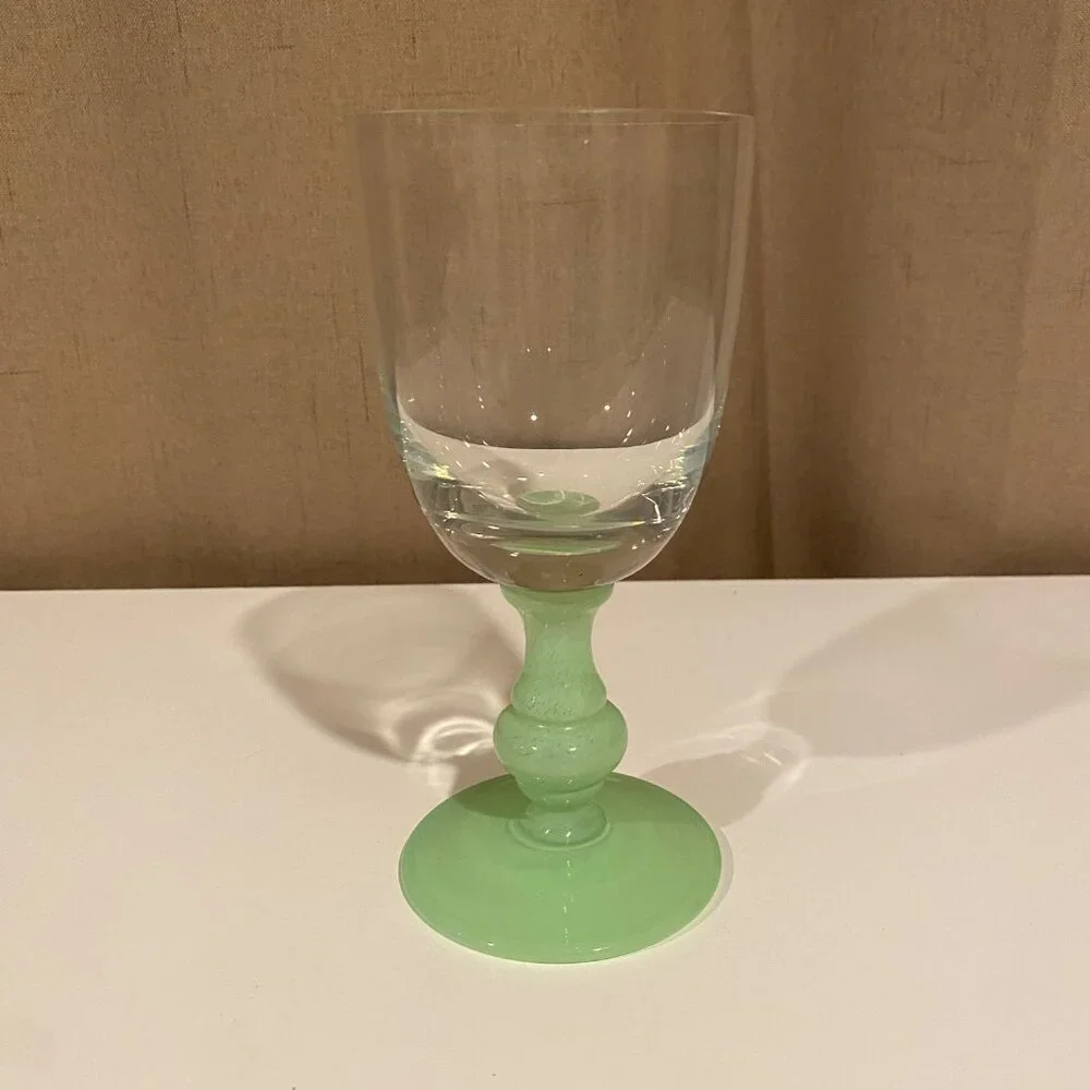 Villeroy & Boch Isabelle Jade Green Water‎ Goblet 6 78” Elegant Glass